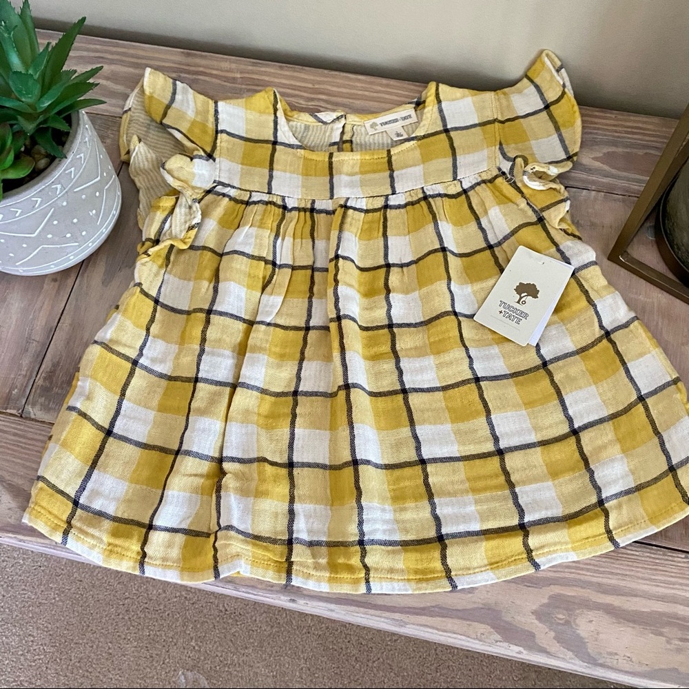 Tucker & Tate Sunny Check Flutter Top☀️